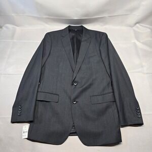 Bonobos‎ Jetsetter 100% Italian Wool Blazer Sz 38L Charcoal Standard Fit NWT
